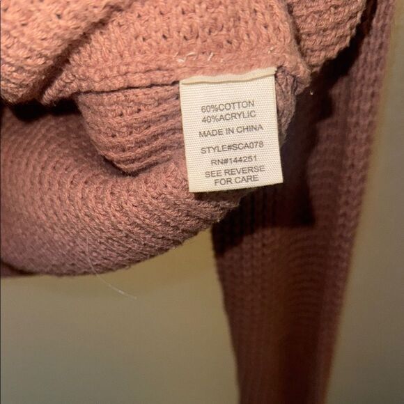 Women's Taupe Knitted Sweater - Picture 6 of 7
